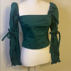 Staud puffy sleeve top